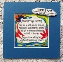 Irish Marriage Blessing quote (5x5) - Heartful Art by Raphaella Vaisseau