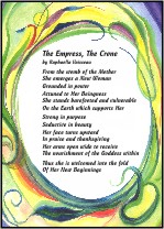 Empress Crone original prose poster (5x7) - Heartful Art by Raphaella Vaisseau