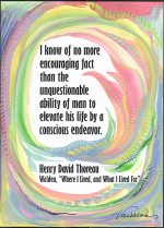 I know of no more Henry David Thoreau poster (5x7) - Heartful Art by Raphaella Vaisseau