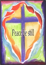 Peace be still poster (5x7) - Heartful Art by Raphaella Vaisseau