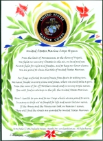 United States Marine Corps Hymn (5x7) - Heartful Art by Raphaella Vaisseau