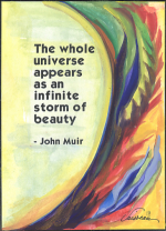 Whole universe John Muir poster (5x7) - Heartful Art by Raphaella Vaisseau