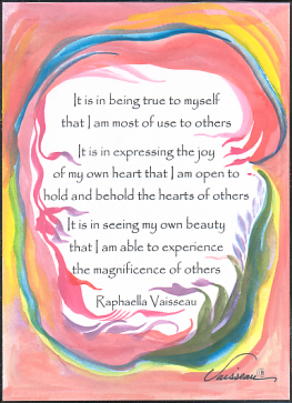 It is in being true to myself poster (sm) - RV