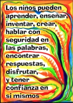Los Ni�os Pueden what children can do Spanish poster (5x7) - Heartful Art by Raphaella Vaisseau