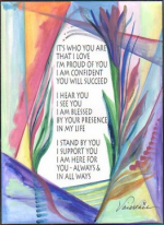 It's who you are that I love original prose poster (5x7) - Heartful Art by Raphaella Vaisseau