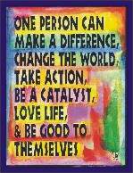 What one person can do poster (8x11) - Heartful Art by Raphaella Vaisseau