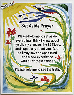 Set aside prayer recovery poster (11x14) - Heartful Art by Raphaella Vaisseau