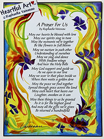 Prayer For Us poster (5x7) - Heartful Art by Raphaella Vaisseau