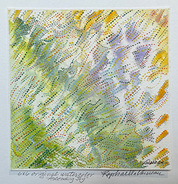 Ascending Joy (6x6) - Garden of a Hot Summer's Sun (10x10) - Heartful Art by Raphaella Vaisseau