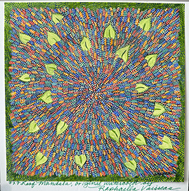 Leaf Mandala (7x7) - Heartful Art by Raphaella Vaisseau