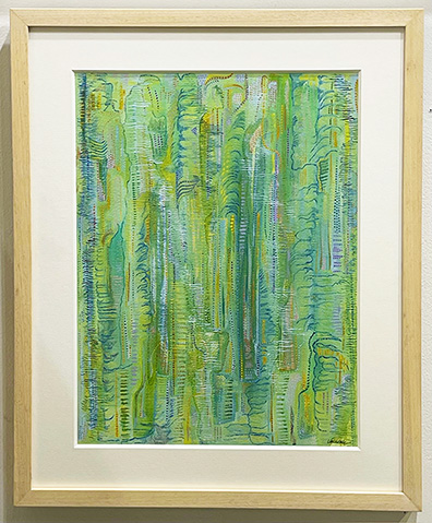 Tapestry in Green - Heartful Art by Raphaella Vaisseau