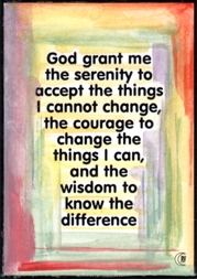 Heartful Art Online: God grant me ... Serenity Prayer AA magnet 2 ...